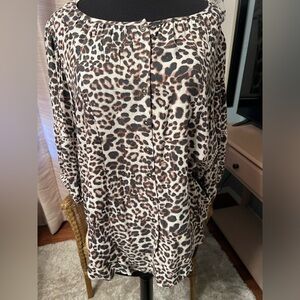 Knox Rose Animal Print Blouse